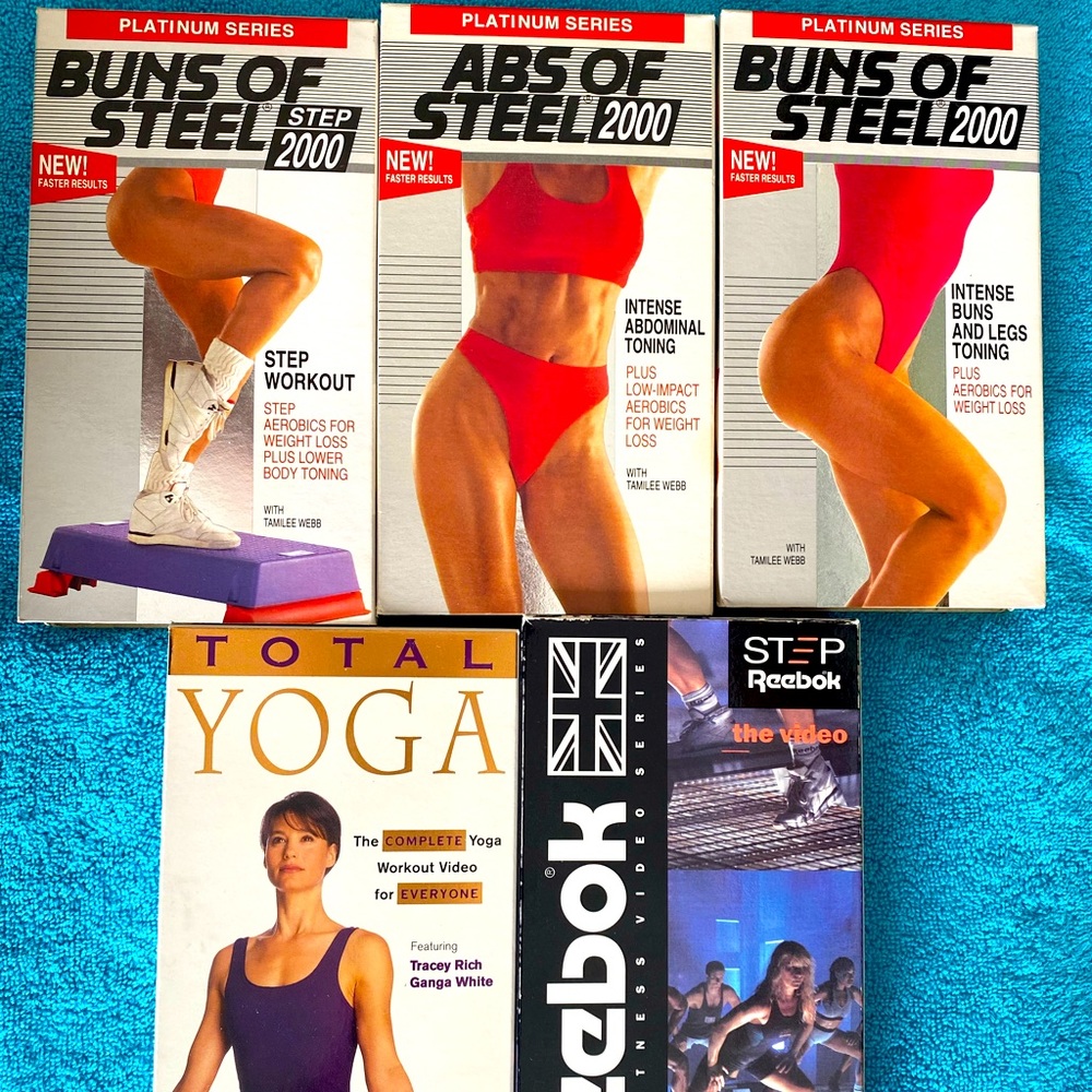 VHS - Exercise Video Tapes x 5